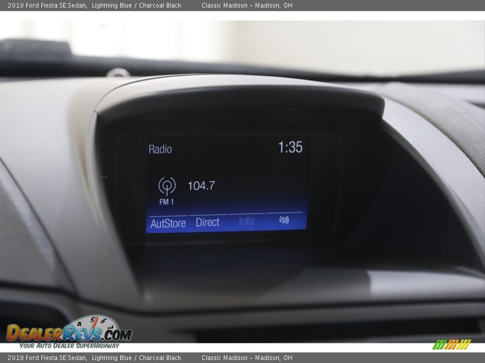 2019 Ford Fiesta SE Sedan Lightning Blue / Charcoal Black Photo #10