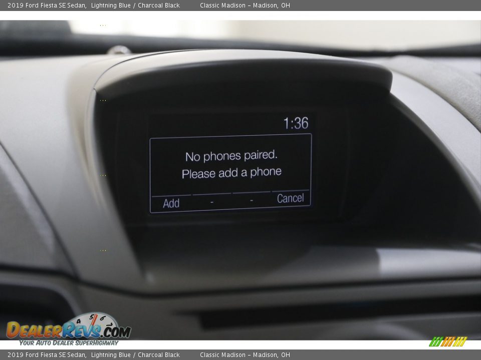 2019 Ford Fiesta SE Sedan Lightning Blue / Charcoal Black Photo #11