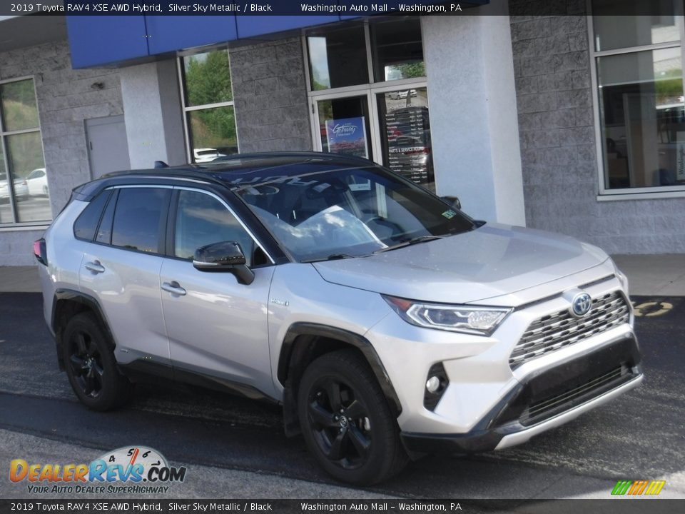 2019 Toyota RAV4 XSE AWD Hybrid Silver Sky Metallic / Black Photo #1