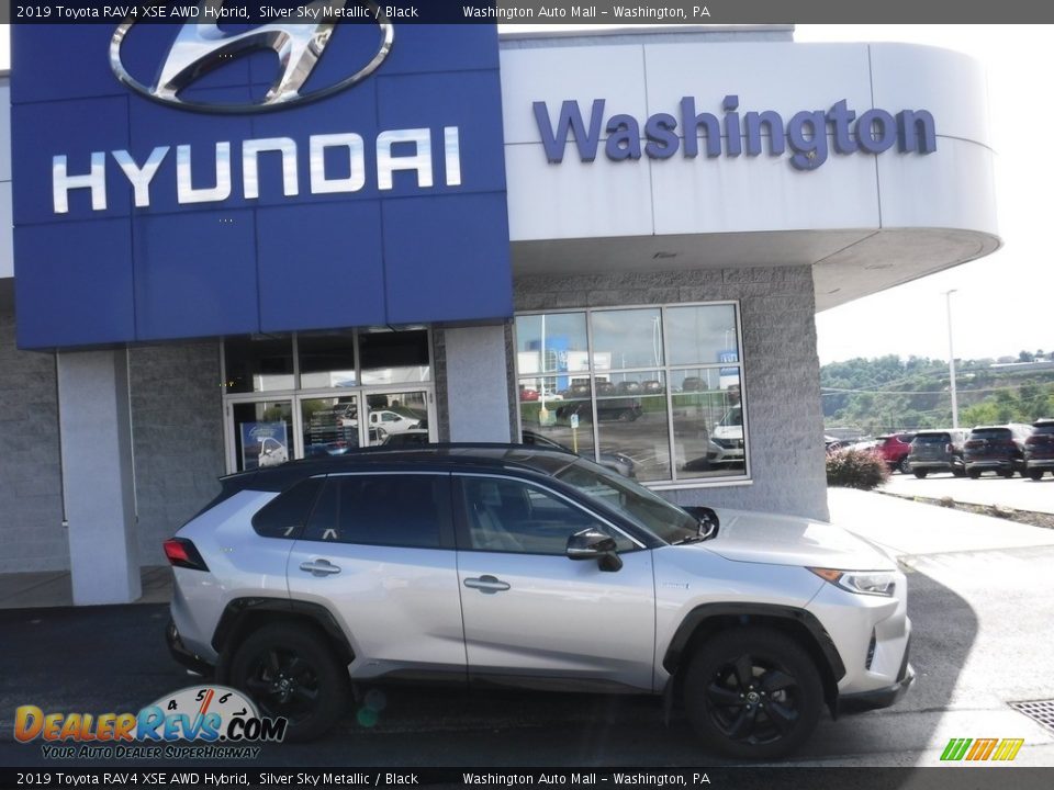 2019 Toyota RAV4 XSE AWD Hybrid Silver Sky Metallic / Black Photo #2