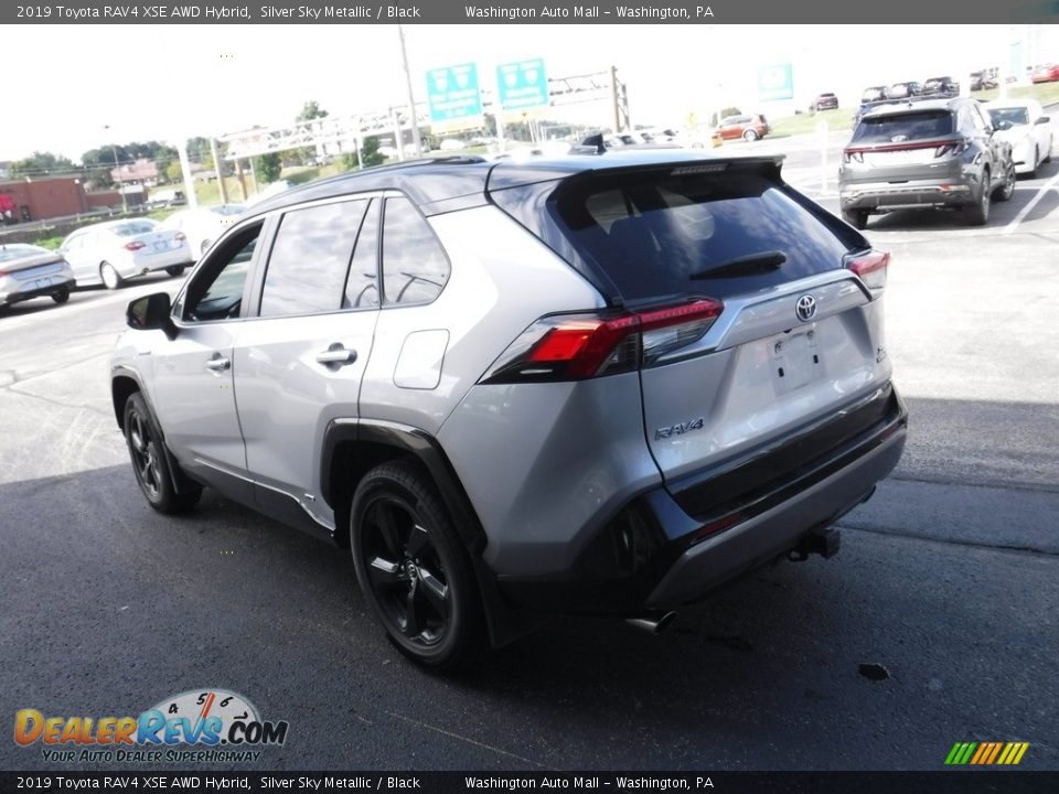 2019 Toyota RAV4 XSE AWD Hybrid Silver Sky Metallic / Black Photo #8