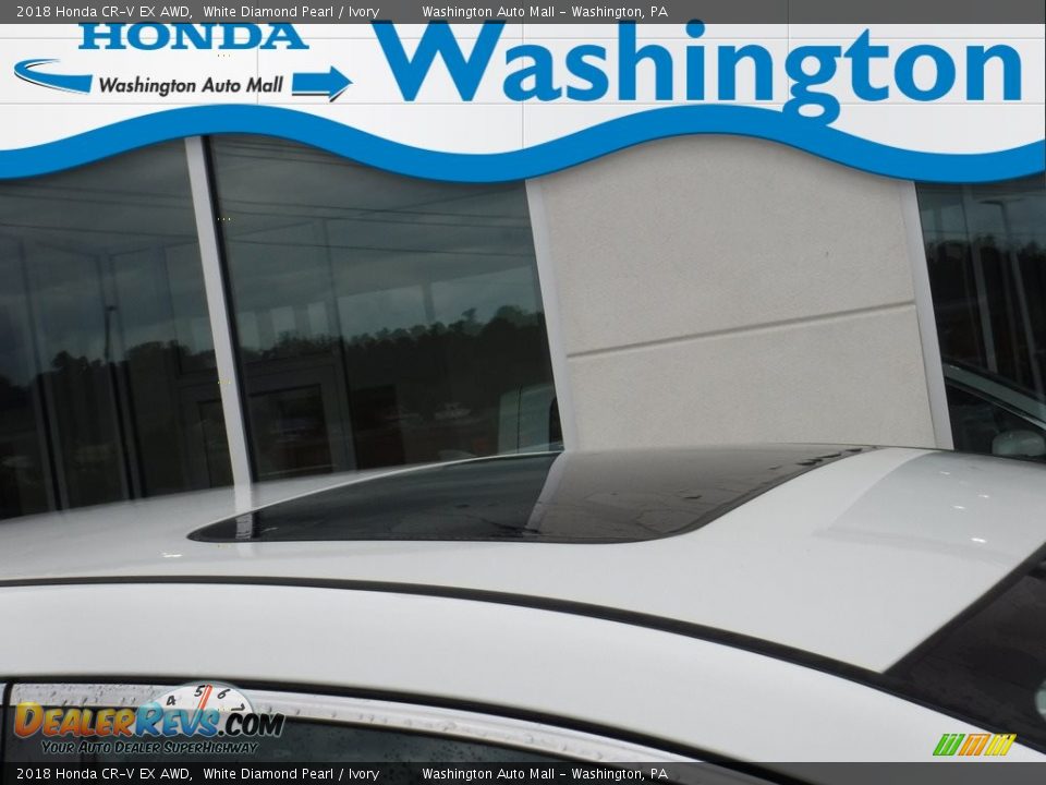 2018 Honda CR-V EX AWD White Diamond Pearl / Ivory Photo #3