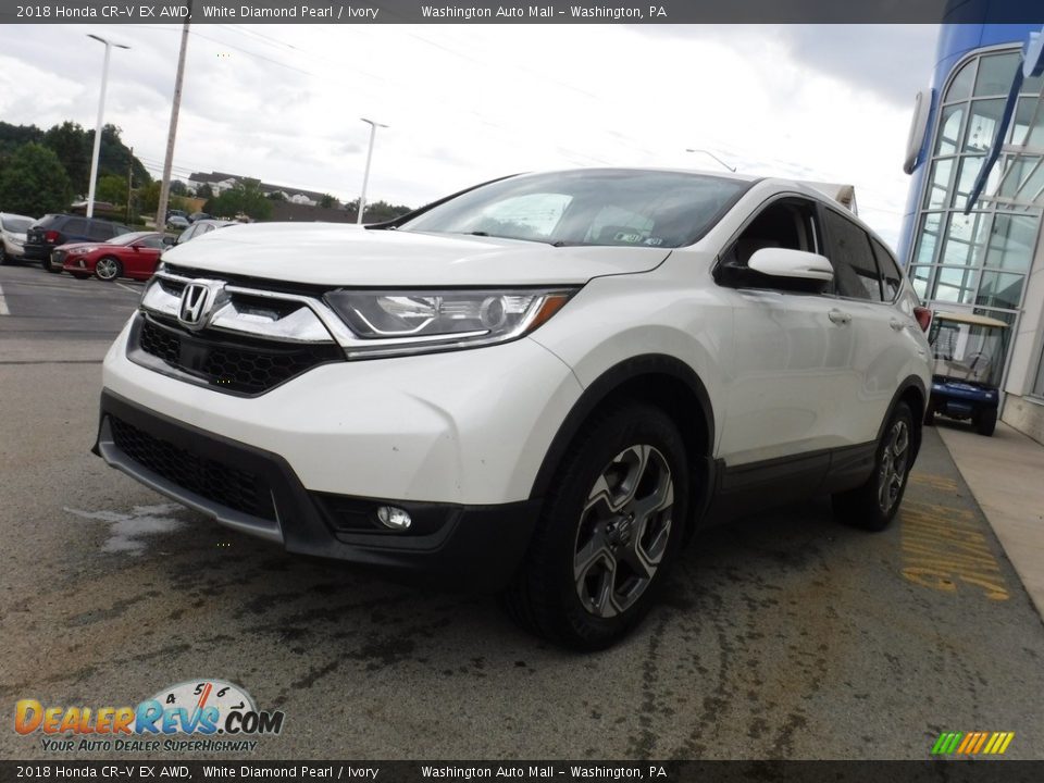 2018 Honda CR-V EX AWD White Diamond Pearl / Ivory Photo #5