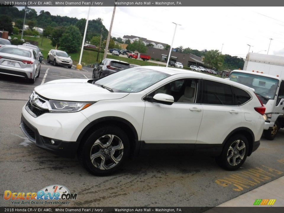 2018 Honda CR-V EX AWD White Diamond Pearl / Ivory Photo #7