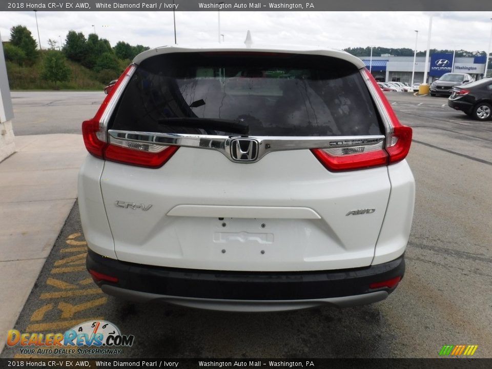 2018 Honda CR-V EX AWD White Diamond Pearl / Ivory Photo #8