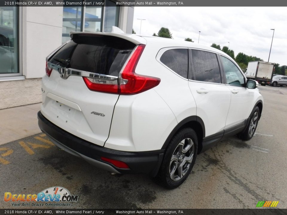2018 Honda CR-V EX AWD White Diamond Pearl / Ivory Photo #9