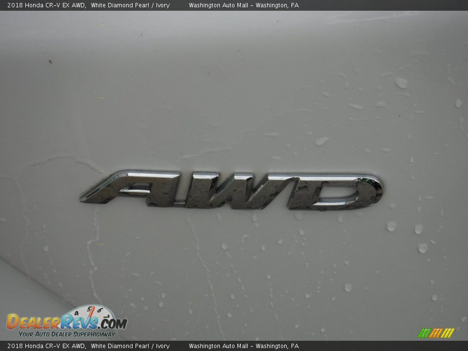 2018 Honda CR-V EX AWD White Diamond Pearl / Ivory Photo #10