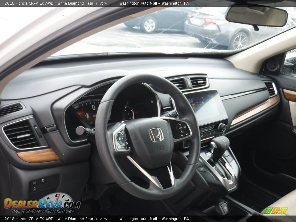 2018 Honda CR-V EX AWD White Diamond Pearl / Ivory Photo #12