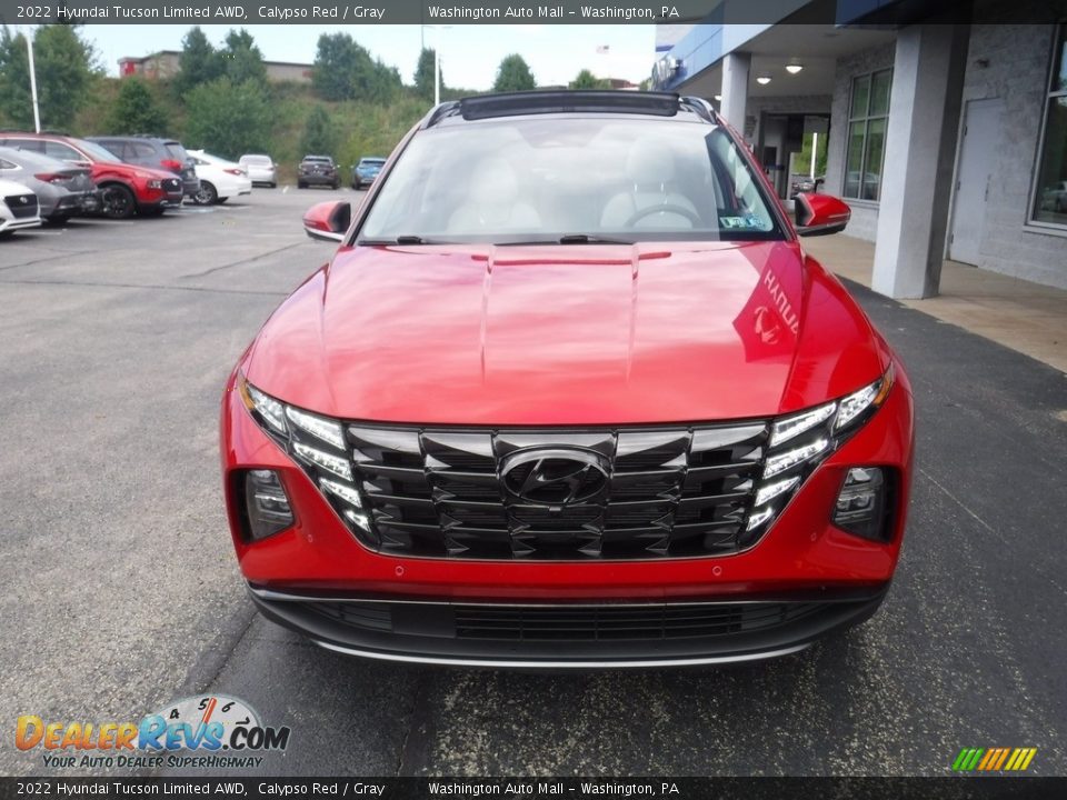 2022 Hyundai Tucson Limited AWD Calypso Red / Gray Photo #4