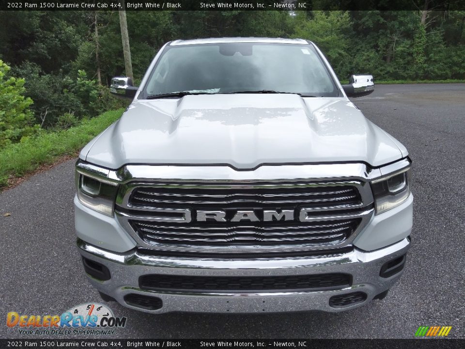 2022 Ram 1500 Laramie Crew Cab 4x4 Bright White / Black Photo #3