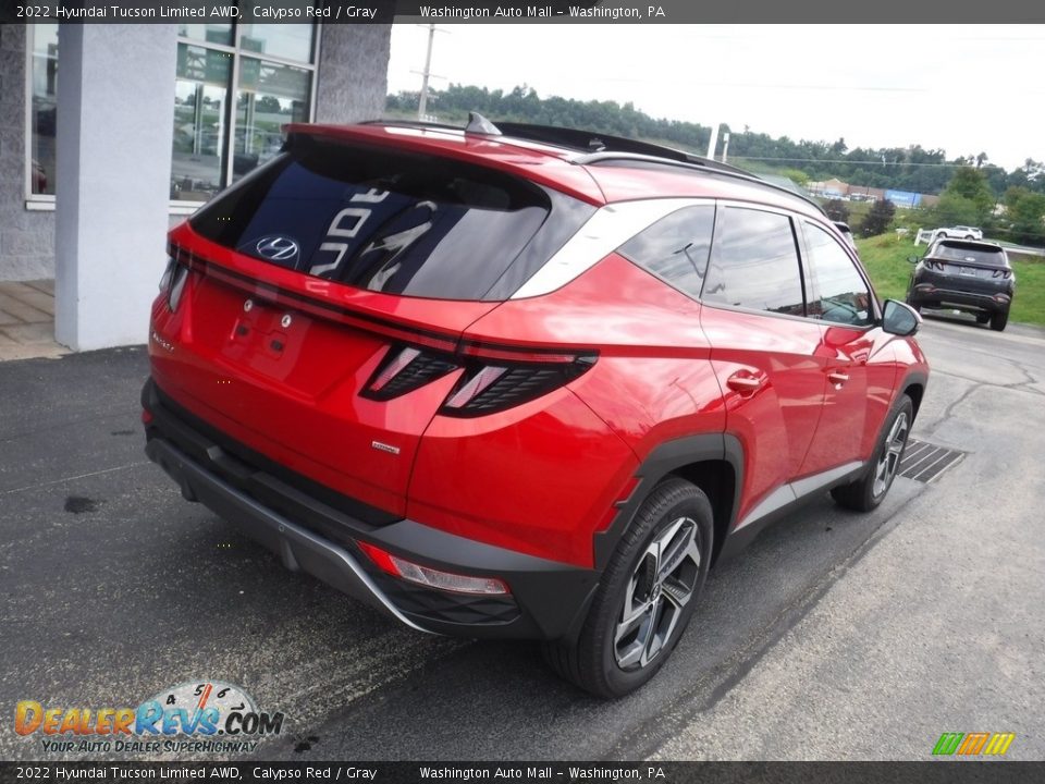 2022 Hyundai Tucson Limited AWD Calypso Red / Gray Photo #9