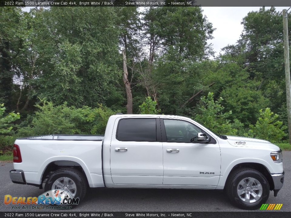 2022 Ram 1500 Laramie Crew Cab 4x4 Bright White / Black Photo #5