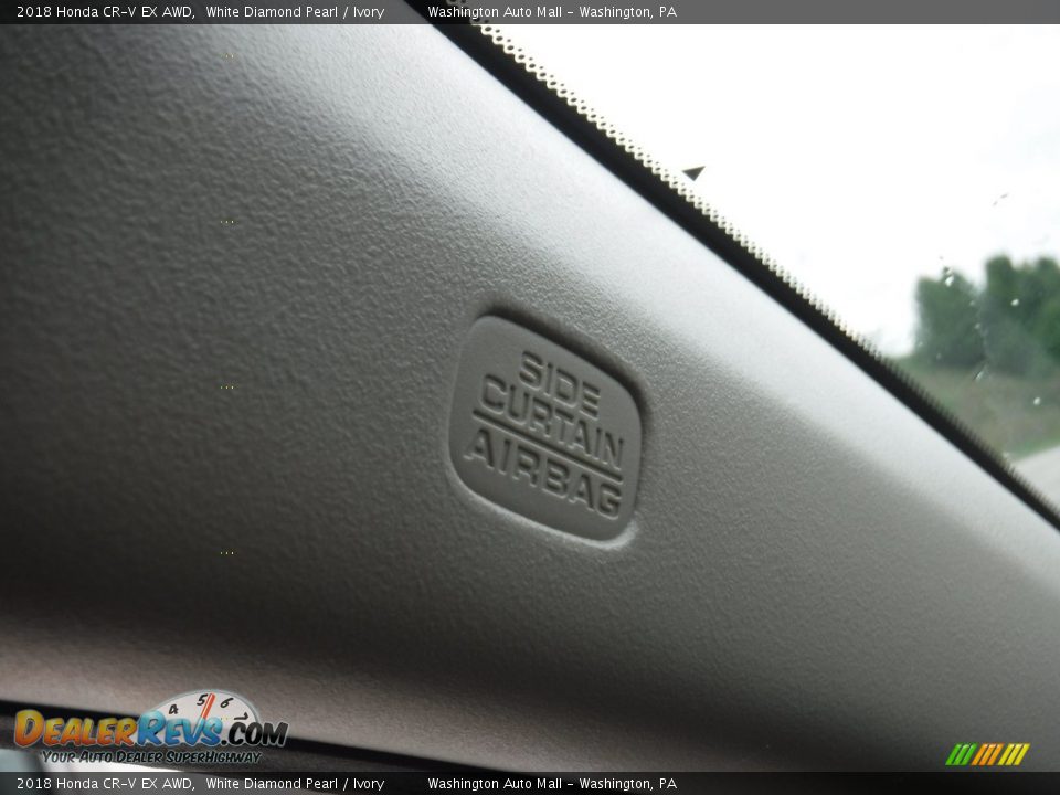 2018 Honda CR-V EX AWD White Diamond Pearl / Ivory Photo #22