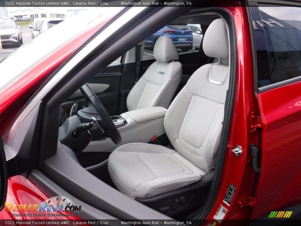 2022 Hyundai Tucson Limited AWD Calypso Red / Gray Photo #14