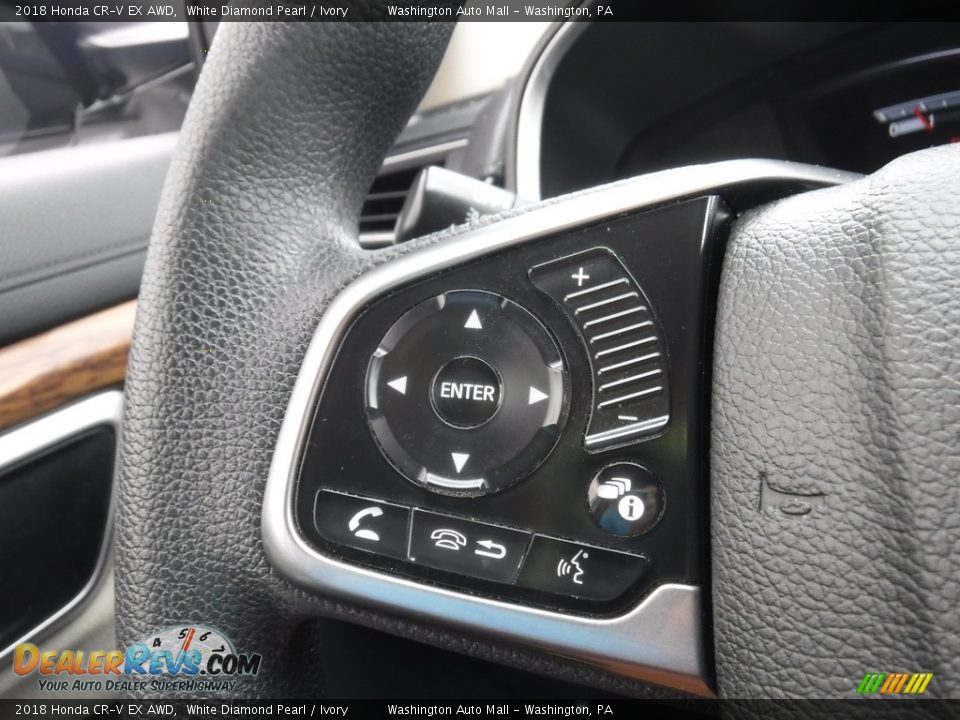 2018 Honda CR-V EX AWD White Diamond Pearl / Ivory Photo #25