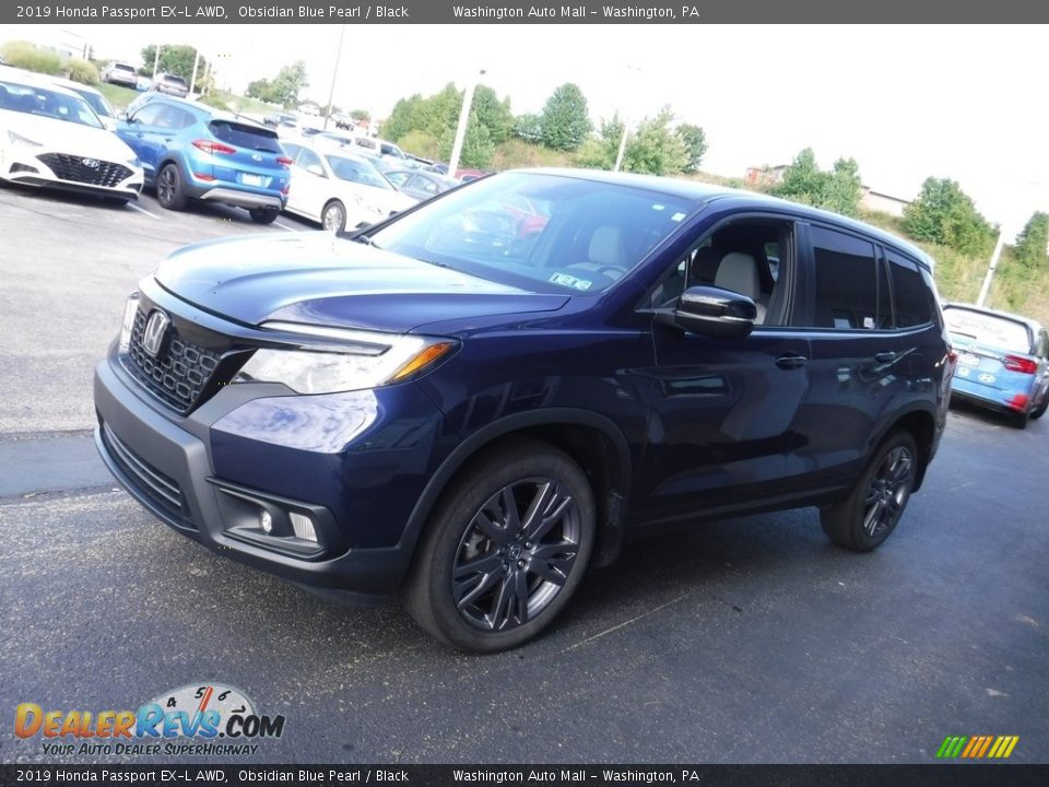 2019 Honda Passport EX-L AWD Obsidian Blue Pearl / Black Photo #5