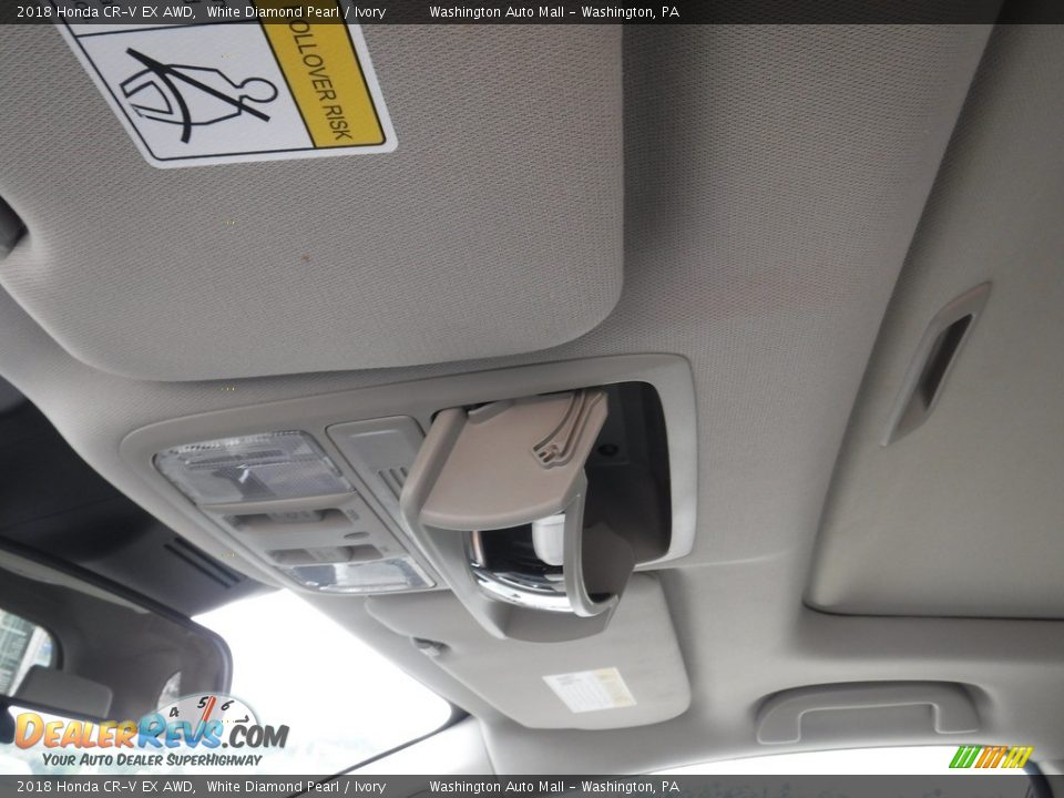 2018 Honda CR-V EX AWD White Diamond Pearl / Ivory Photo #27