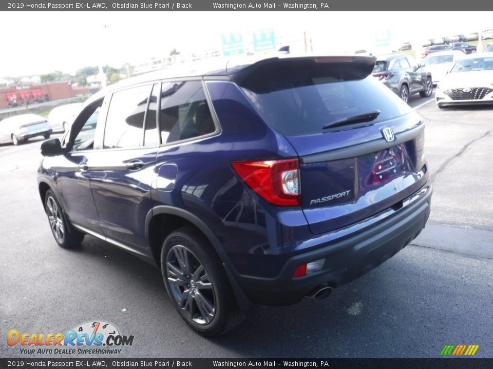 2019 Honda Passport EX-L AWD Obsidian Blue Pearl / Black Photo #7