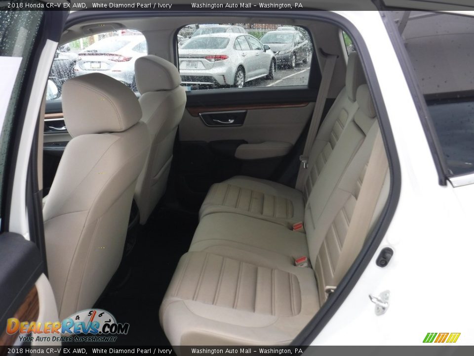 2018 Honda CR-V EX AWD White Diamond Pearl / Ivory Photo #28