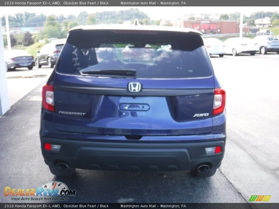 2019 Honda Passport EX-L AWD Obsidian Blue Pearl / Black Photo #8