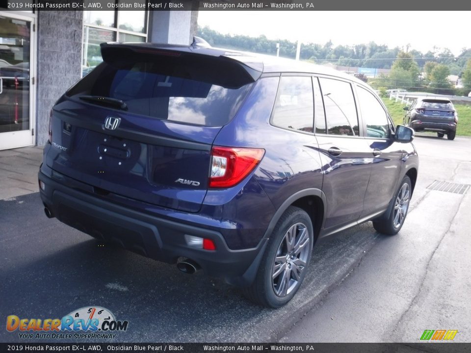 2019 Honda Passport EX-L AWD Obsidian Blue Pearl / Black Photo #9