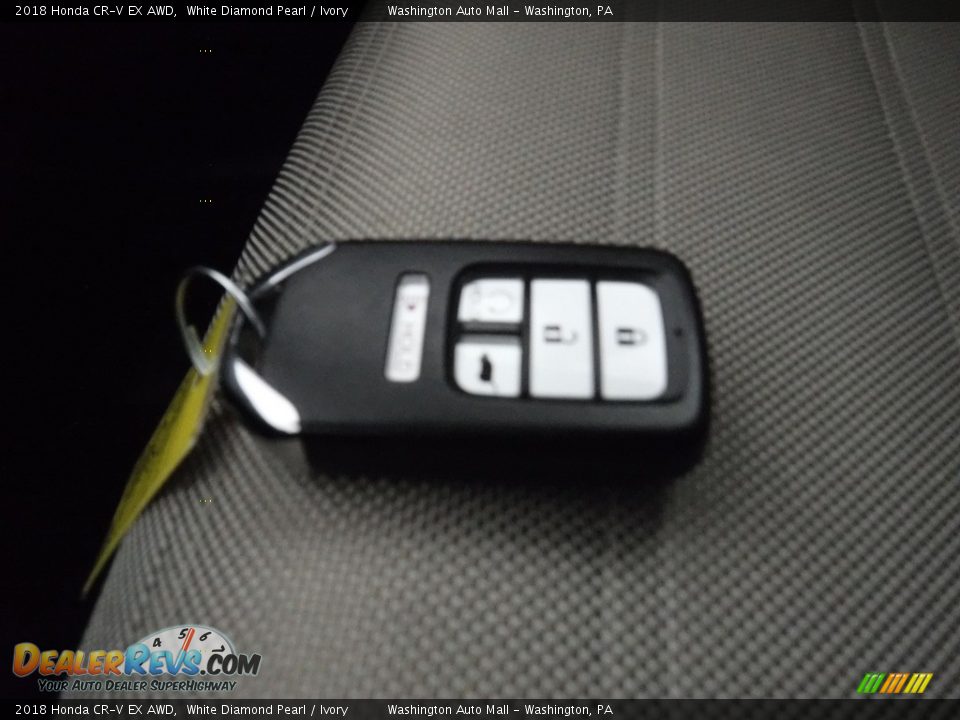 2018 Honda CR-V EX AWD White Diamond Pearl / Ivory Photo #30