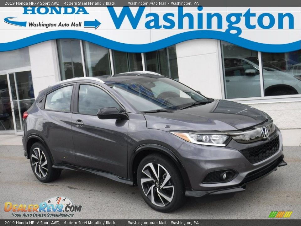 2019 Honda HR-V Sport AWD Modern Steel Metallic / Black Photo #1