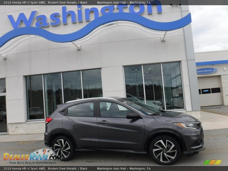 2019 Honda HR-V Sport AWD Modern Steel Metallic / Black Photo #2