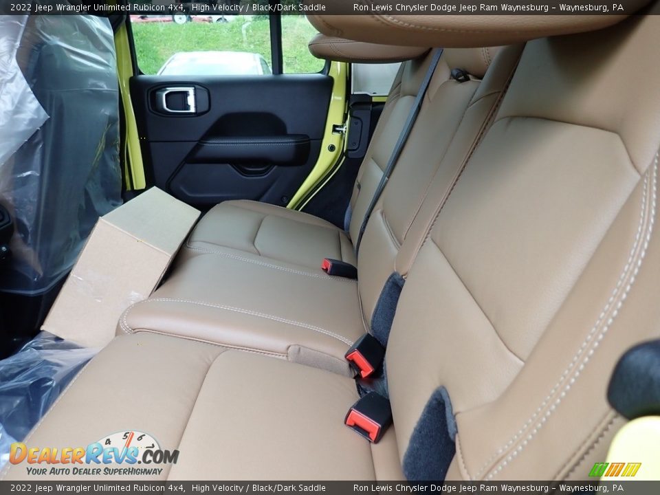 Rear Seat of 2022 Jeep Wrangler Unlimited Rubicon 4x4 Photo #12