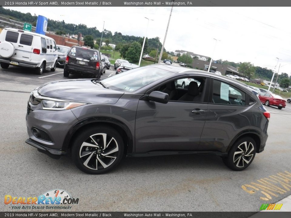 2019 Honda HR-V Sport AWD Modern Steel Metallic / Black Photo #6
