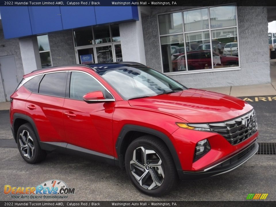 2022 Hyundai Tucson Limited AWD Calypso Red / Black Photo #1