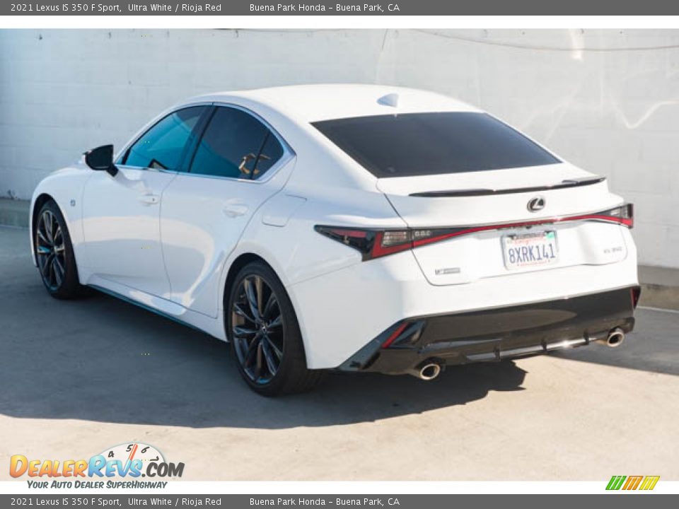 2021 Lexus IS 350 F Sport Ultra White / Rioja Red Photo #2