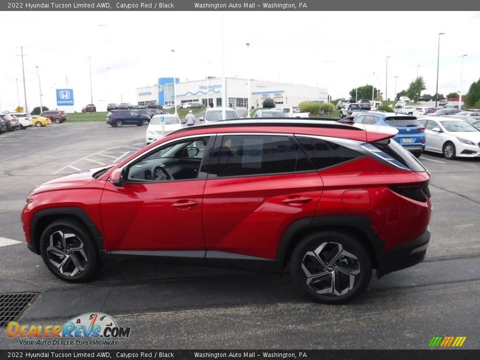 2022 Hyundai Tucson Limited AWD Calypso Red / Black Photo #7