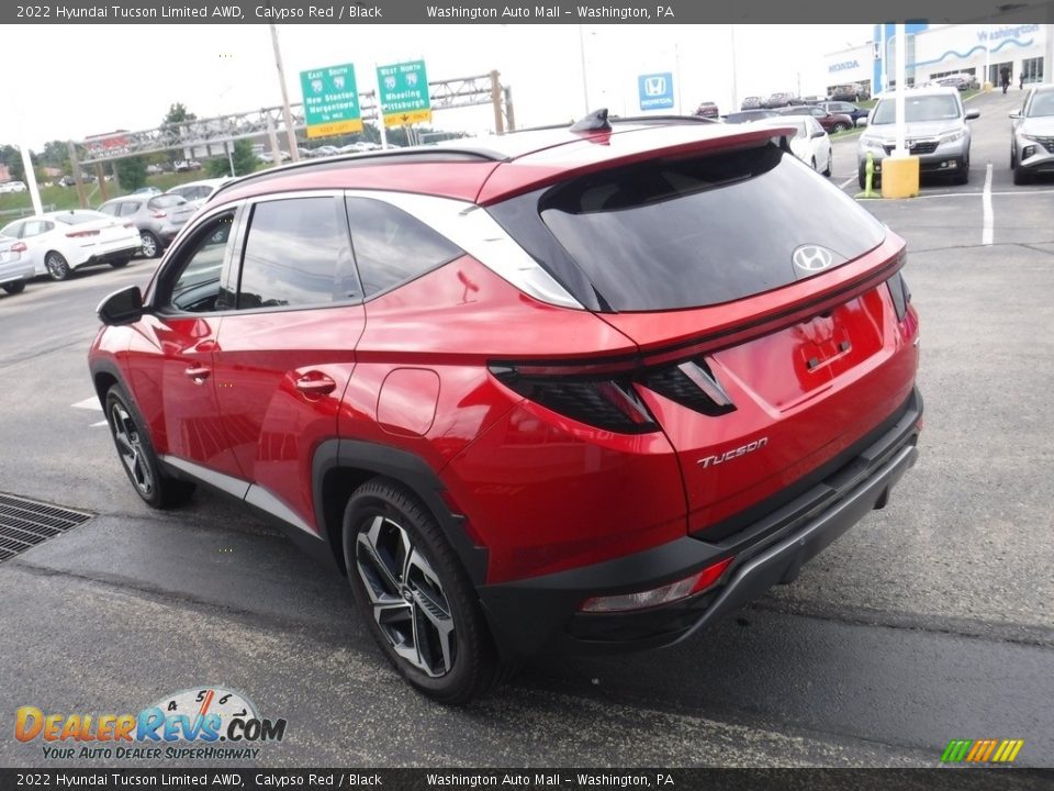 2022 Hyundai Tucson Limited AWD Calypso Red / Black Photo #8