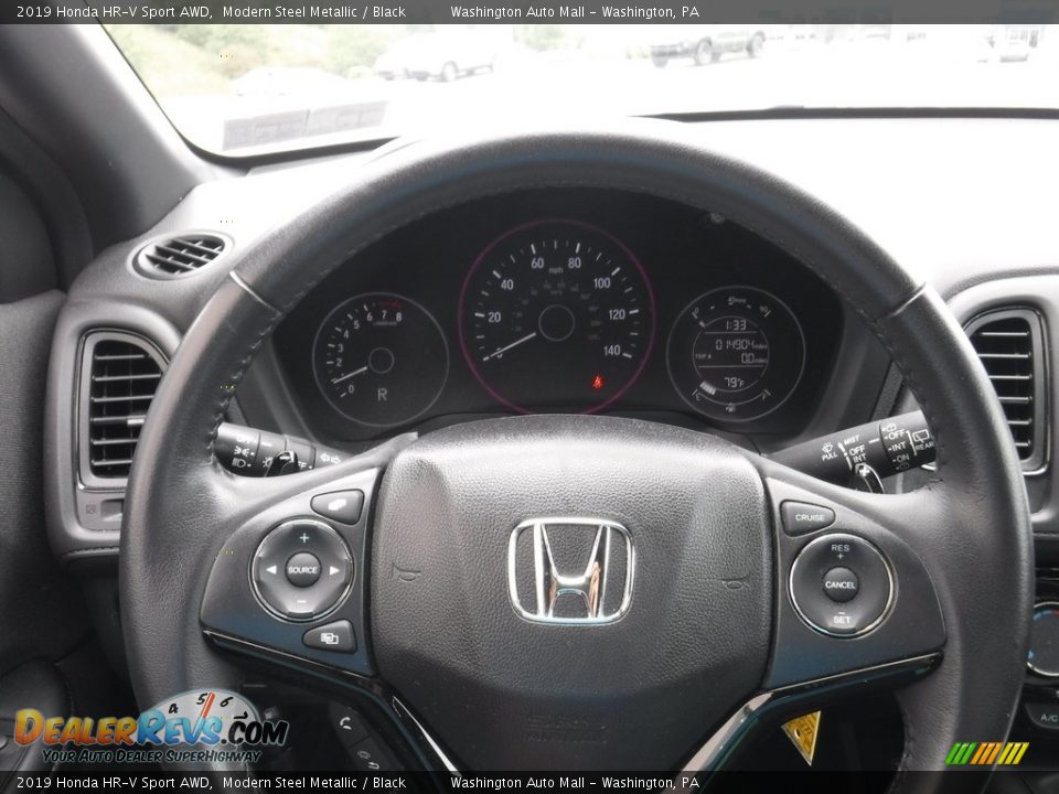 2019 Honda HR-V Sport AWD Modern Steel Metallic / Black Photo #20