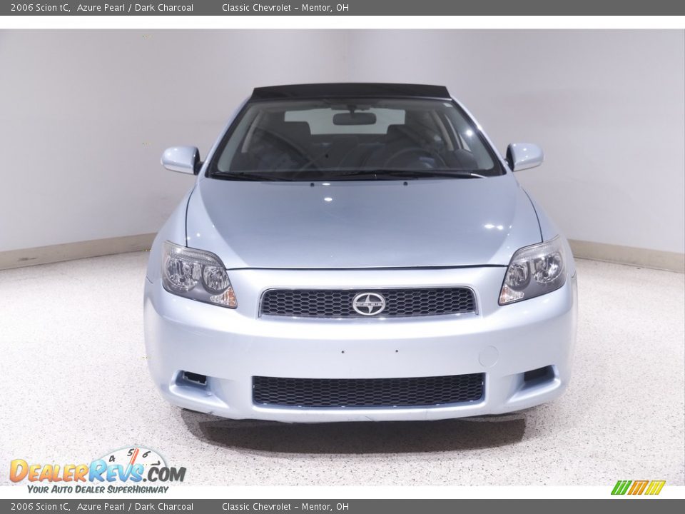 2006 Scion tC Azure Pearl / Dark Charcoal Photo #2