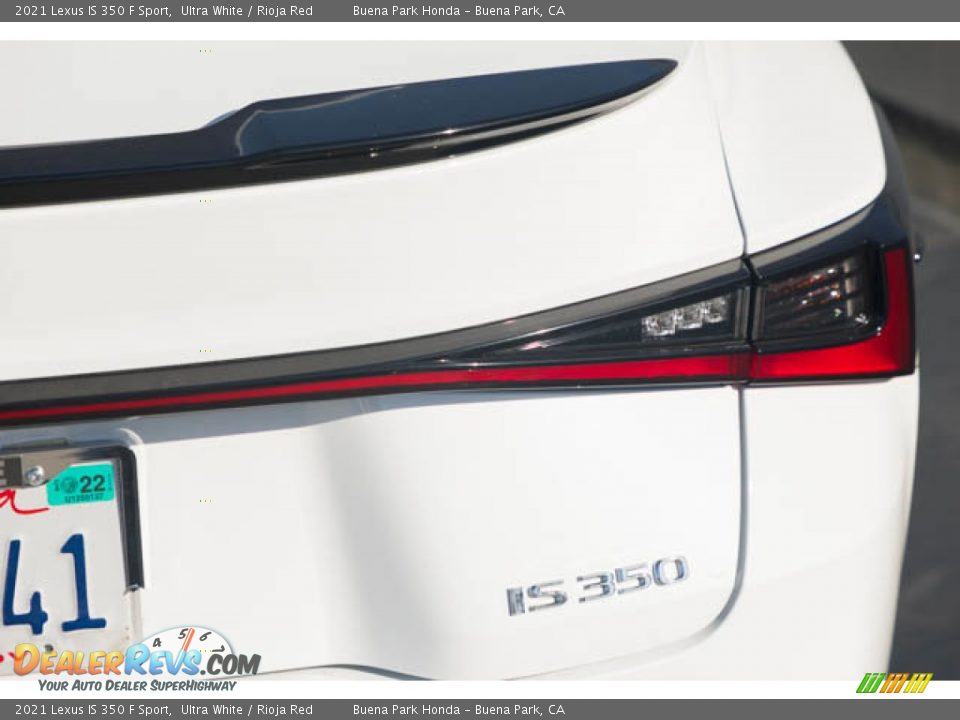 2021 Lexus IS 350 F Sport Ultra White / Rioja Red Photo #13