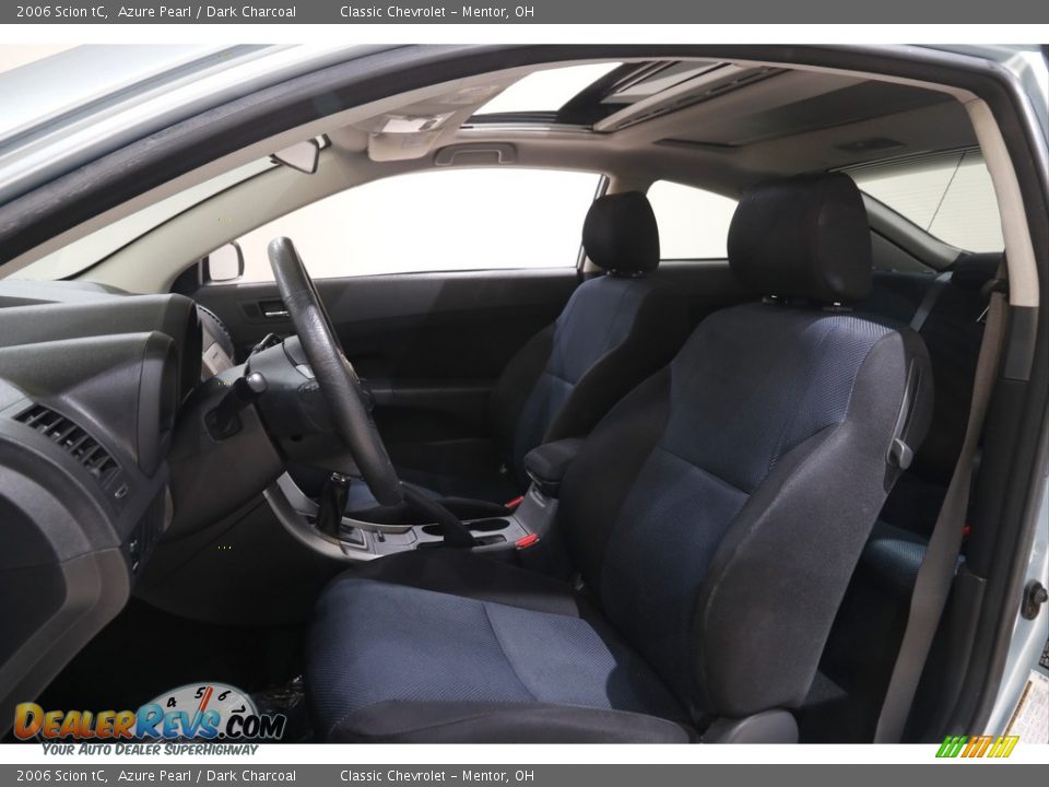 2006 Scion tC Azure Pearl / Dark Charcoal Photo #5