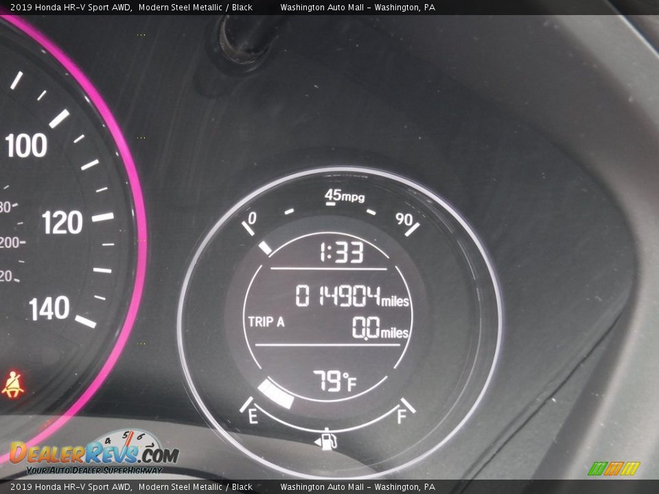 2019 Honda HR-V Sport AWD Modern Steel Metallic / Black Photo #29