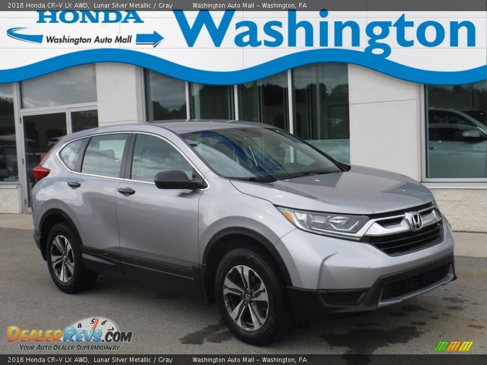 2018 Honda CR-V LX AWD Lunar Silver Metallic / Gray Photo #1