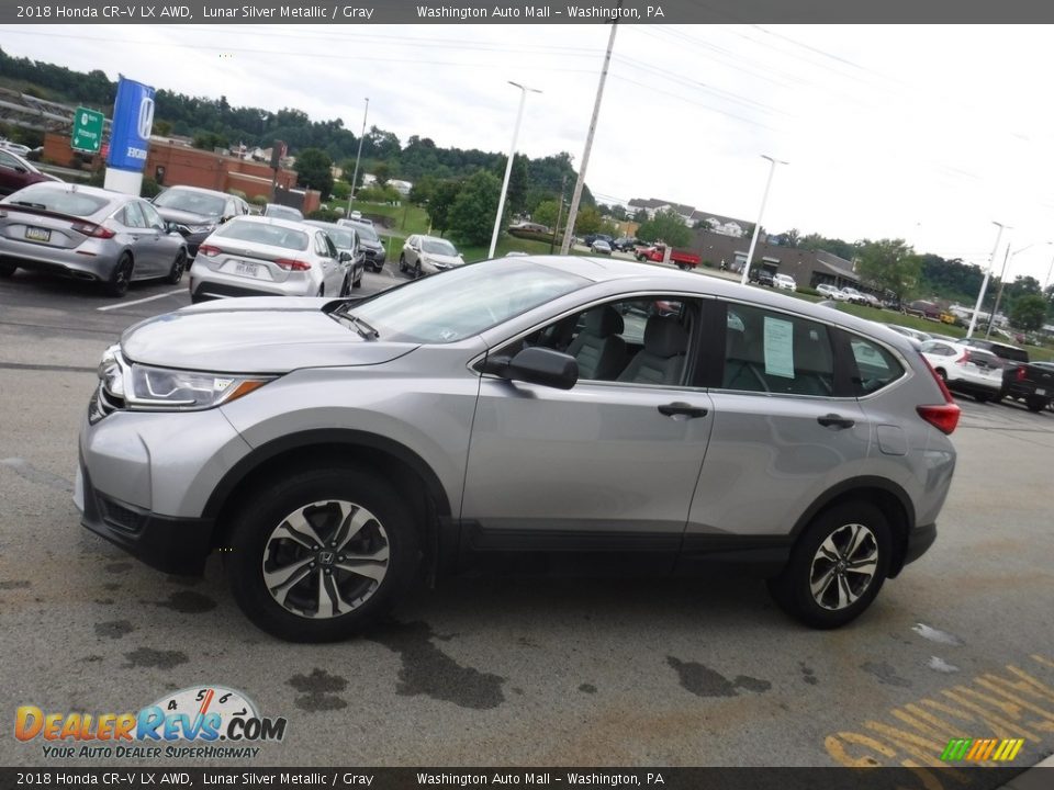 2018 Honda CR-V LX AWD Lunar Silver Metallic / Gray Photo #6