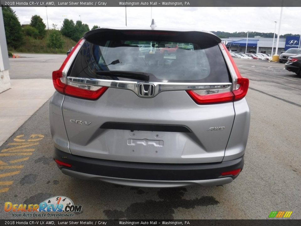 2018 Honda CR-V LX AWD Lunar Silver Metallic / Gray Photo #8