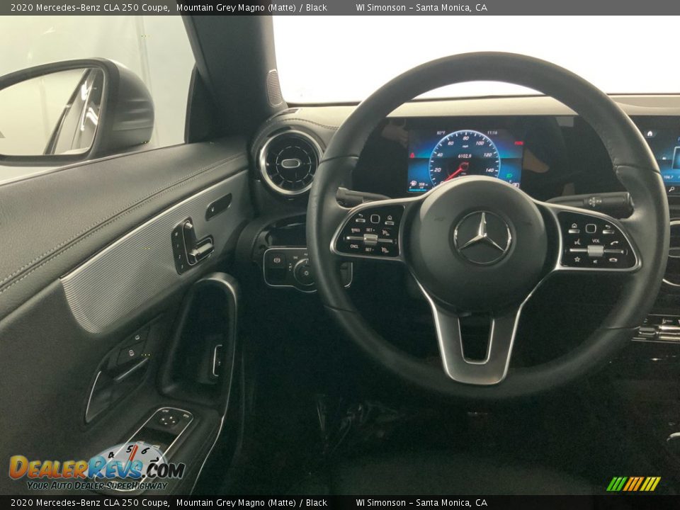 2020 Mercedes-Benz CLA 250 Coupe Mountain Grey Magno (Matte) / Black Photo #24