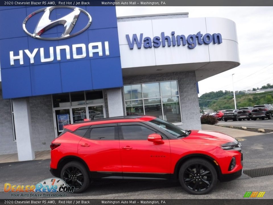 2020 Chevrolet Blazer RS AWD Red Hot / Jet Black Photo #2