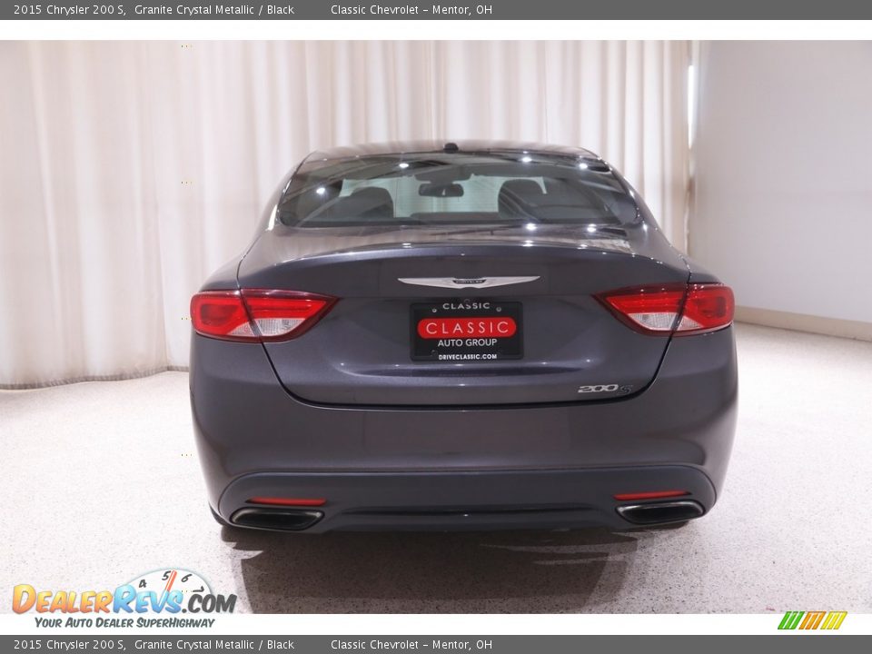 2015 Chrysler 200 S Granite Crystal Metallic / Black Photo #19