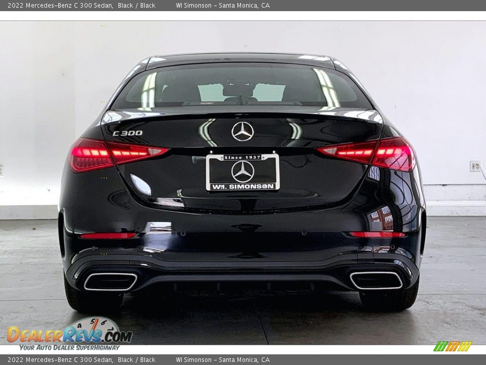 2022 Mercedes-Benz C 300 Sedan Black / Black Photo #3