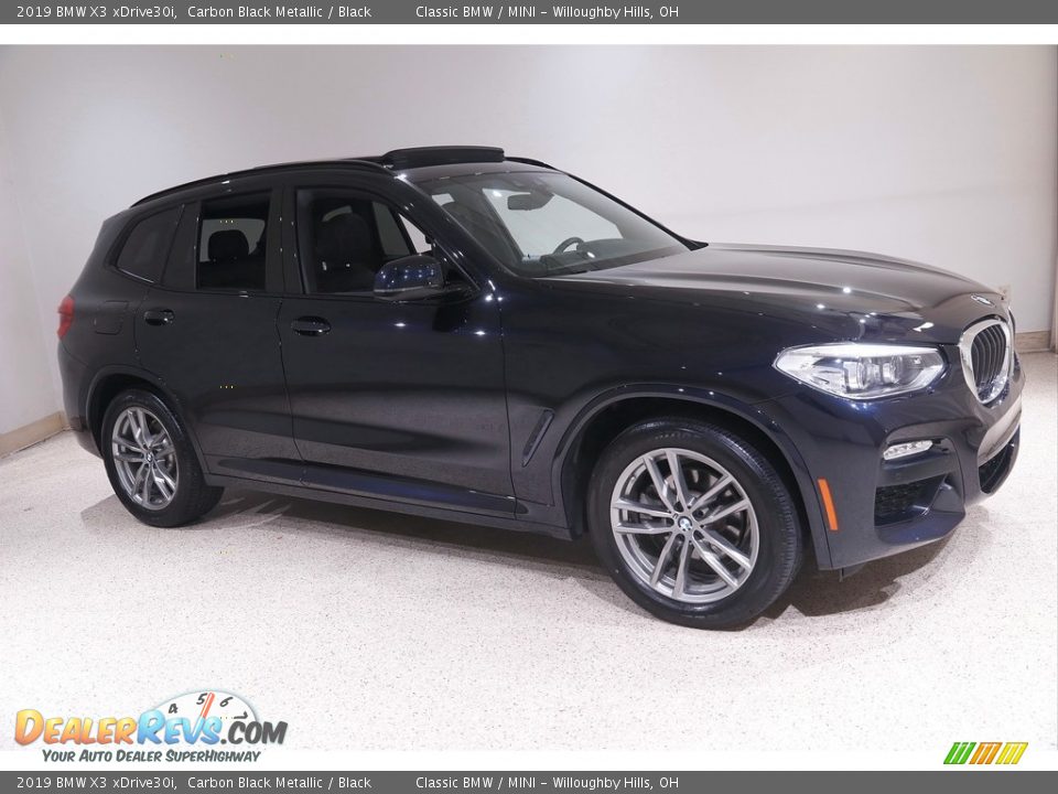 2019 BMW X3 xDrive30i Carbon Black Metallic / Black Photo #1