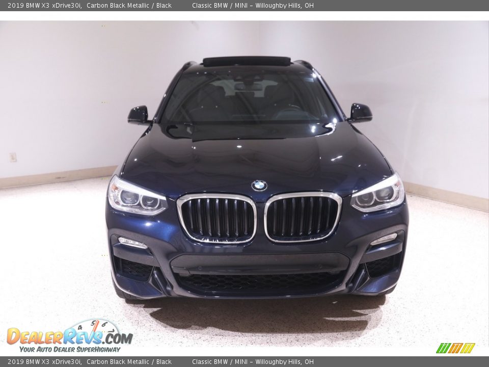 2019 BMW X3 xDrive30i Carbon Black Metallic / Black Photo #2