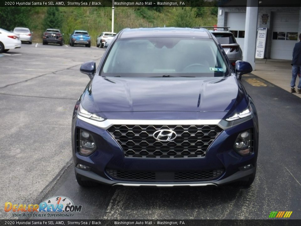 2020 Hyundai Santa Fe SEL AWD Stormy Sea / Black Photo #3