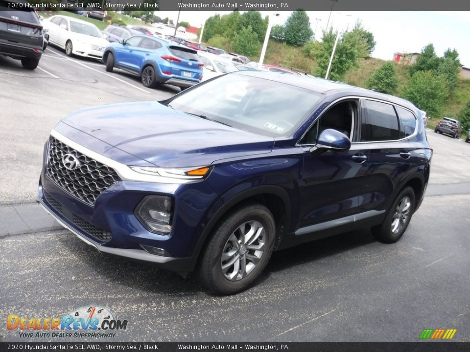 2020 Hyundai Santa Fe SEL AWD Stormy Sea / Black Photo #4